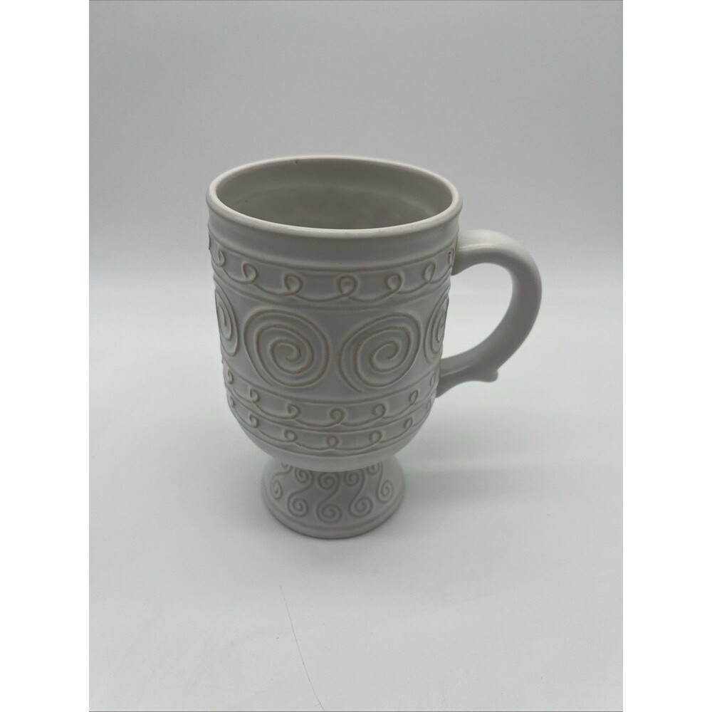 Ceramic Cream Swirl Pattern Mug